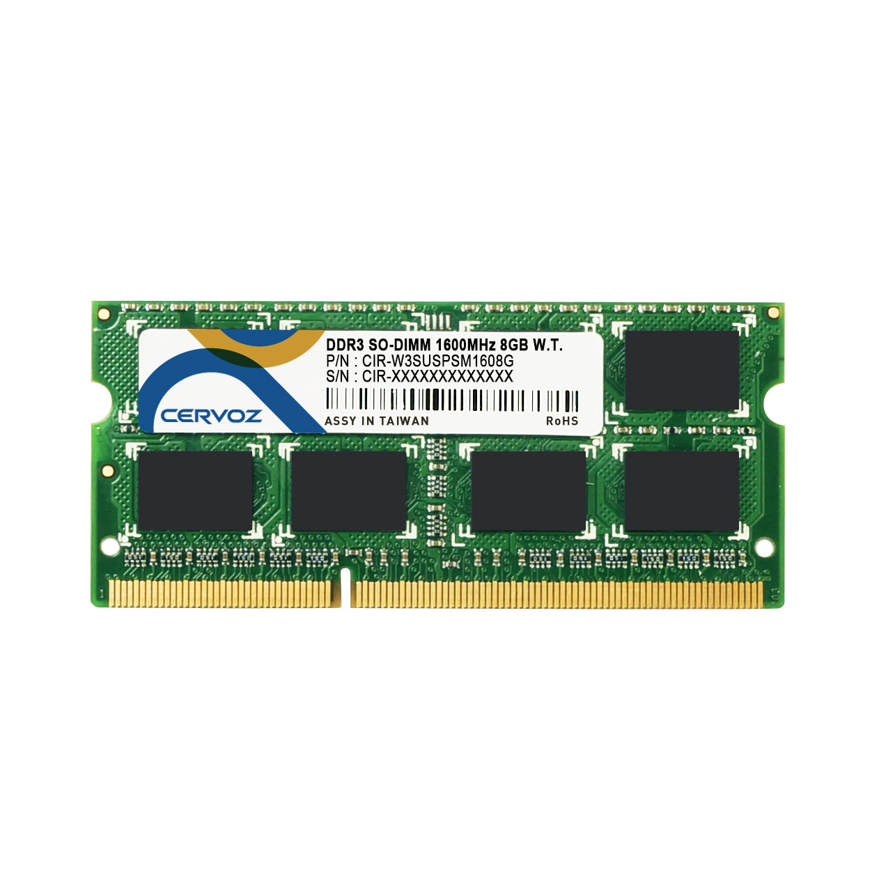 8GB Industrial DDR3 SO-DIMM 1600MHz