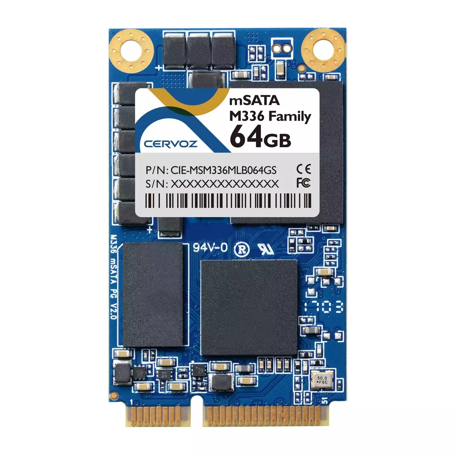 64GB Industrial mSATA SSD Module M336