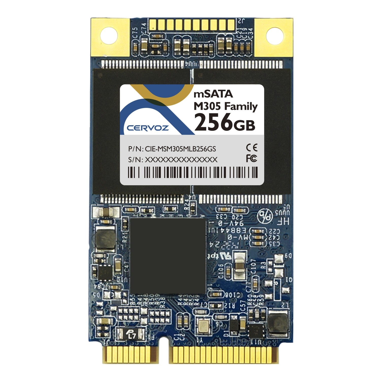 256GB Industrial mSATA SSD Module M305