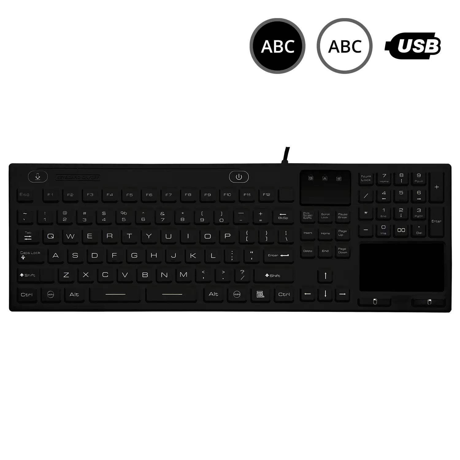 SK314 - silikonová klávesnice s touchpadem, CZ SK314 - silikonová klávesnice s touchpadem, CZ