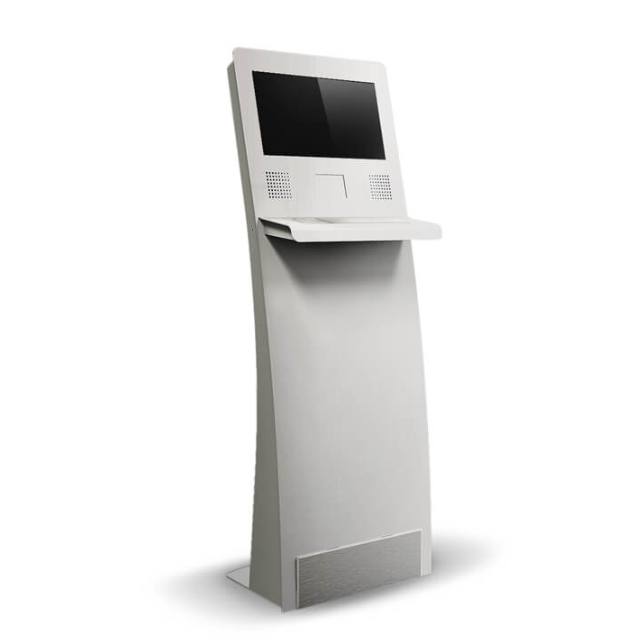 Informační kiosek – pohled zepředu s klávesnicí