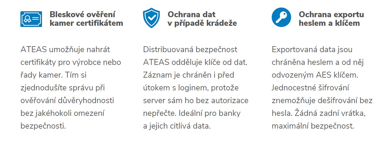Zabezpečení systému ATEAS
