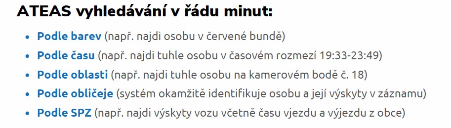 Videoanalýza pro města ATEAS