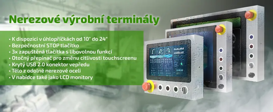 Nerezové výrobní terminály