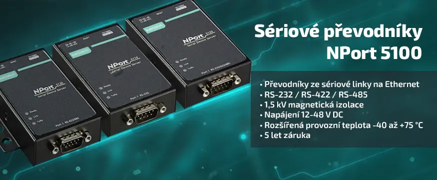 Seriové převodníky NPort 5100