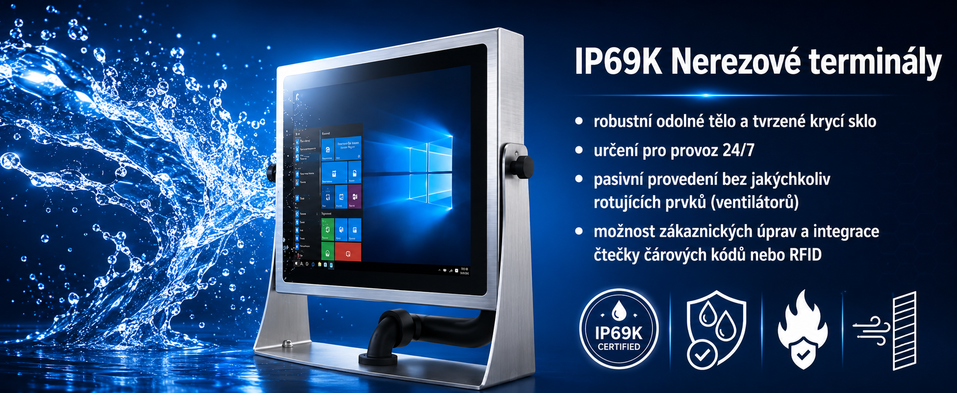 IP69K Nerezové terminály