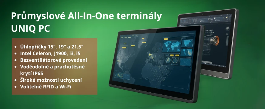 Průmyslové all-in-one terminály UNIQ PC
